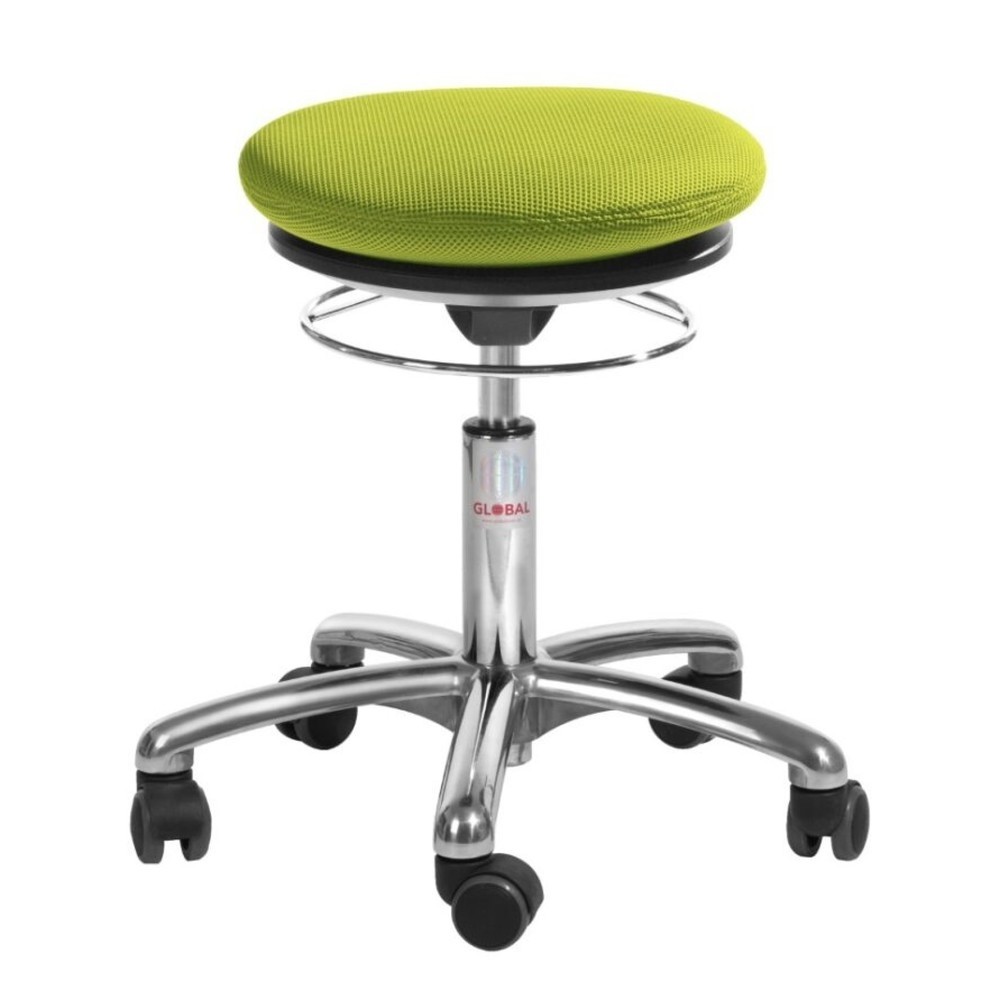 Global Stole A/S Hocker Pilates, 3D-Stoff, Sitzhöhe 430-560 mm, grün