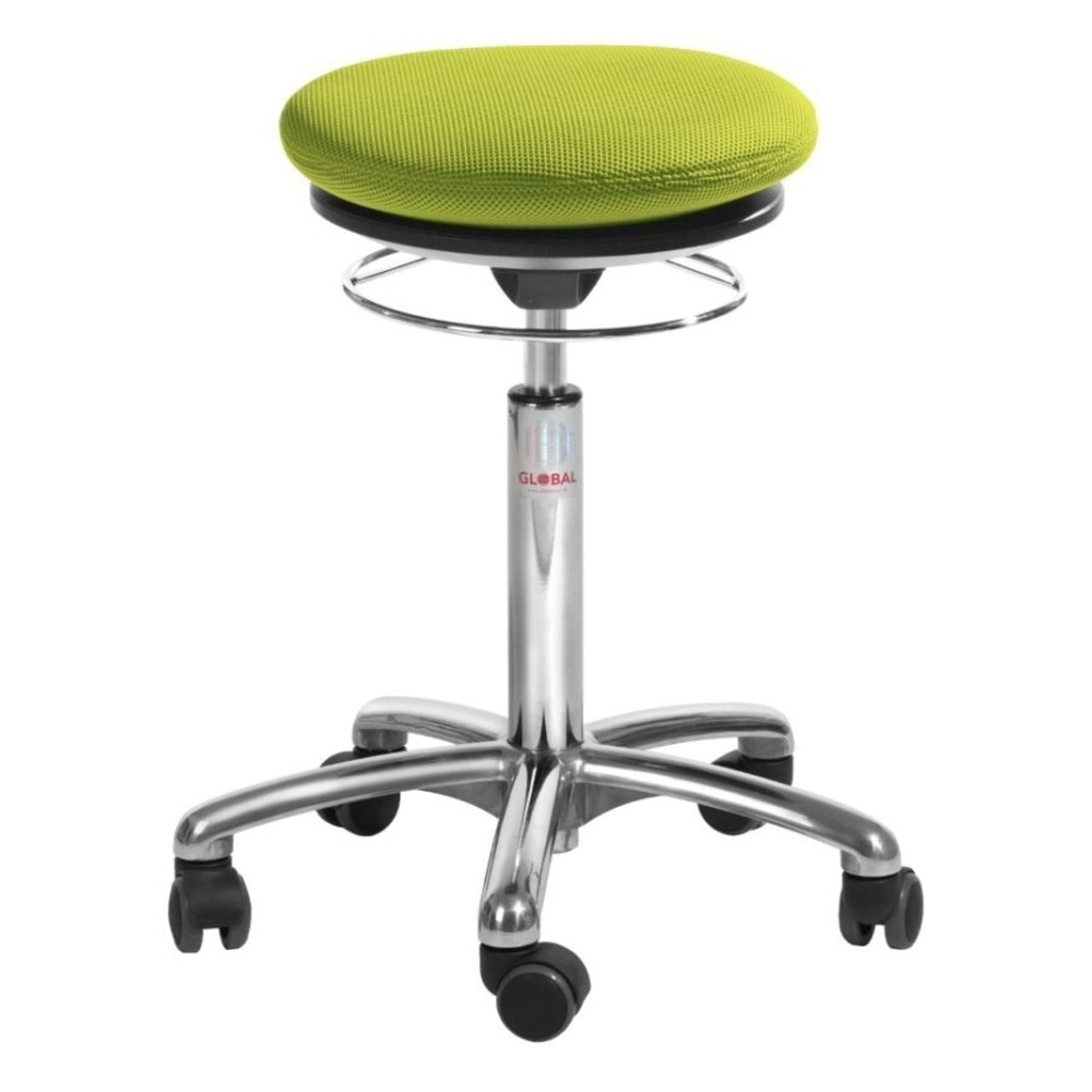 Global Stole A/S Hocker Pilates, 3D-Stoff, Sitzhöhe 520-710 mm, grün