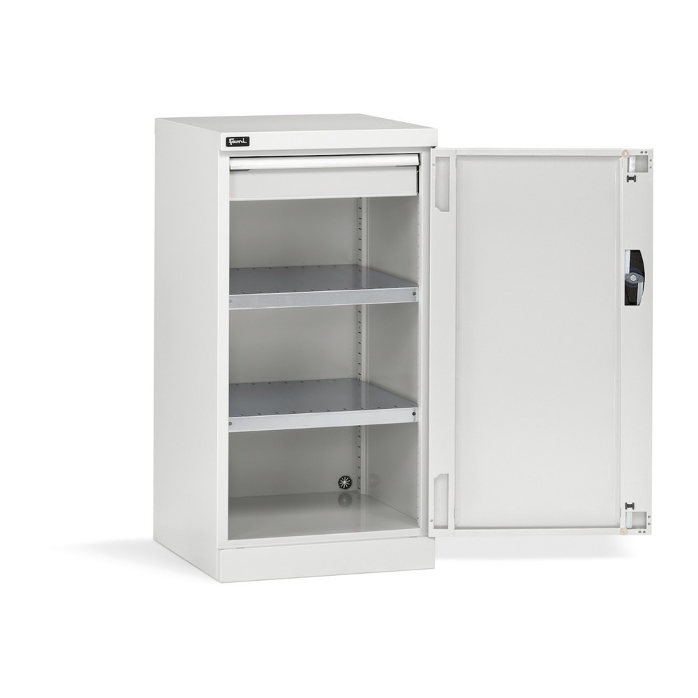 Fami PERFOM Flügeltürschrank, 1 Schublade, HxBxT 1.000 x 512 x 555 mm, lichtgrau