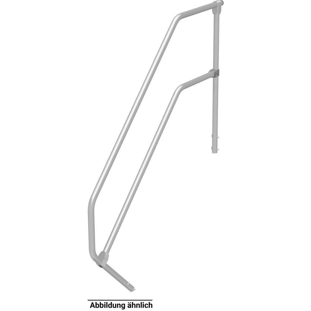 Handlauf mit Geländer für KRAUSE® Podesttreppe, für 3 Stufen