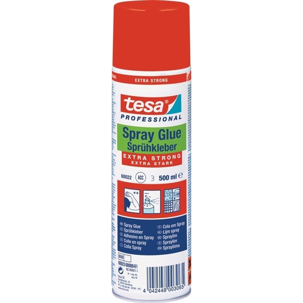 tesa® Sprühkleber EXTRA STRONG 60022 weiß 500 ml Spraydose