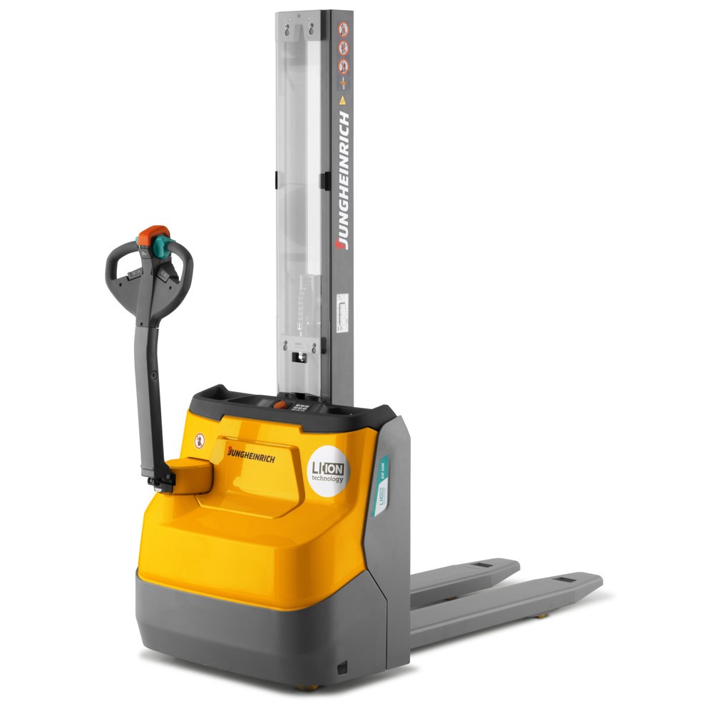 Jungheinrich™ Elektro-Hochhubwagen EJC 110i E, Monomast, Hubhöhe 1.290 mm, Tragfähigkeit 1.000 kg, Proportionalhydraulik