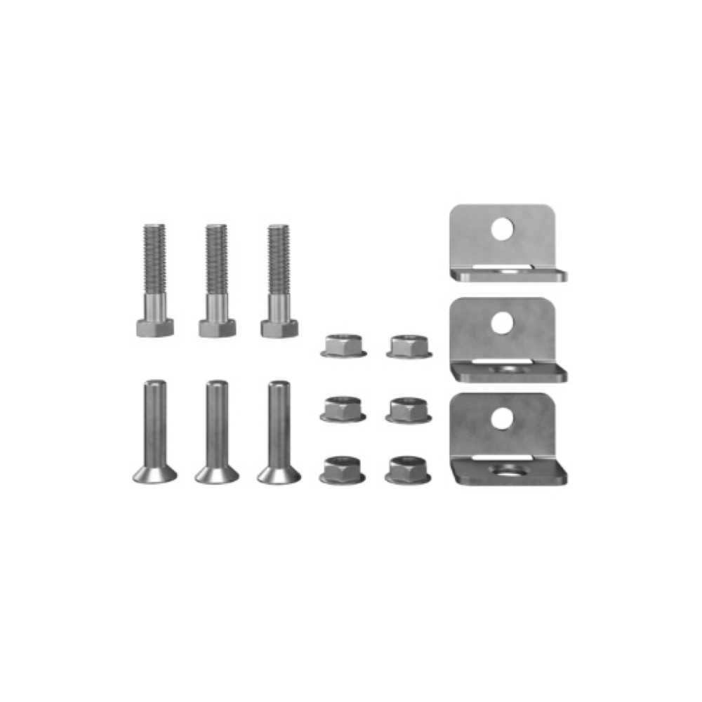 TROAX® Eckverbinder-Zubehör für Gitter-Trennwandsystem, für Lagertrennwände, 3 Stk/VE