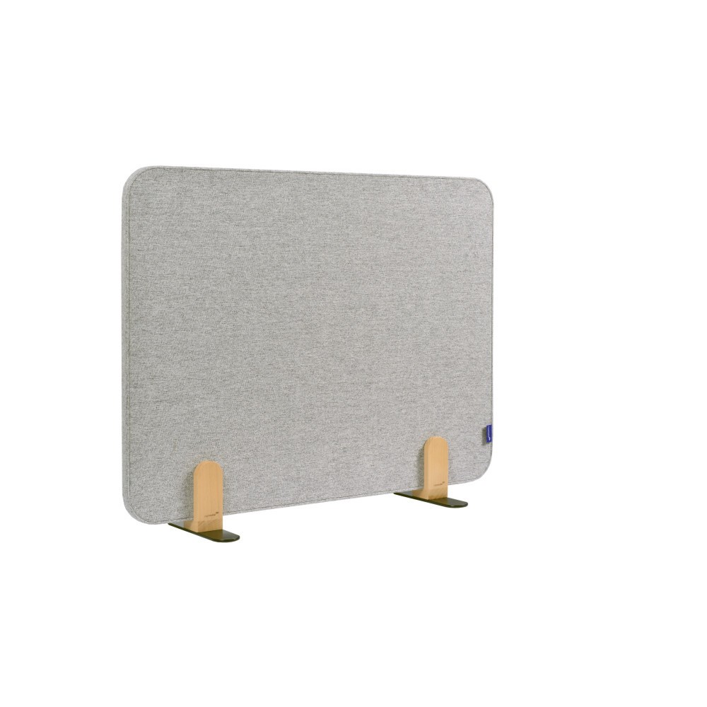 Legamaster Textil-Tischtrennwand ELEMENTS, schallabsorbierend, mit Stellfüßen, HxB 600 x 800 mm, grau
