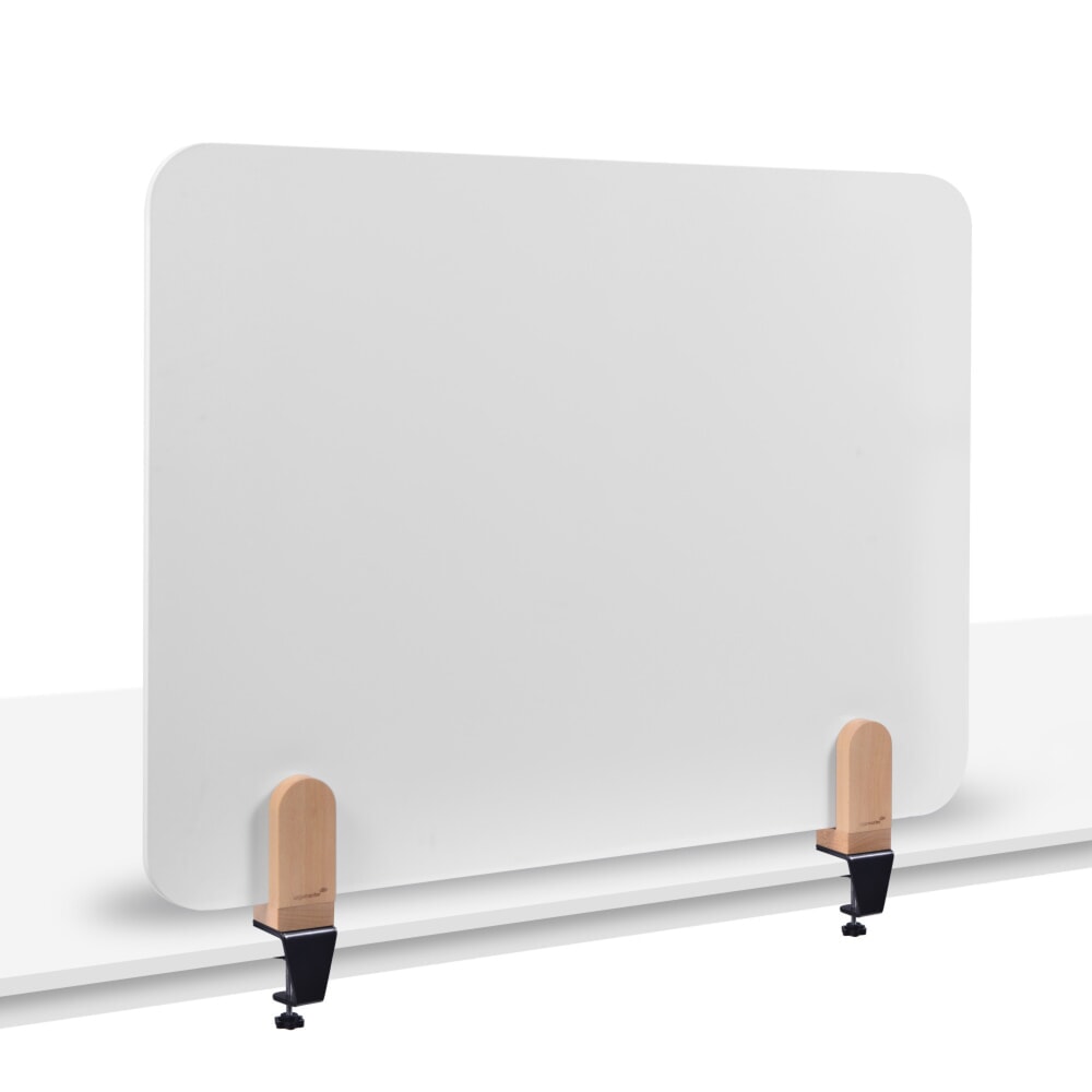 Legamaster Tischtrennwand ELEMENTS, mit Whiteboard-Oberfläche, mit Tischklemmen, HxB 600 x 800 mm