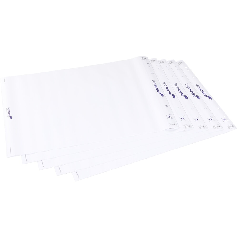 Papierblock für Legamaster Flipchart, blanko, 5x20 Blatt