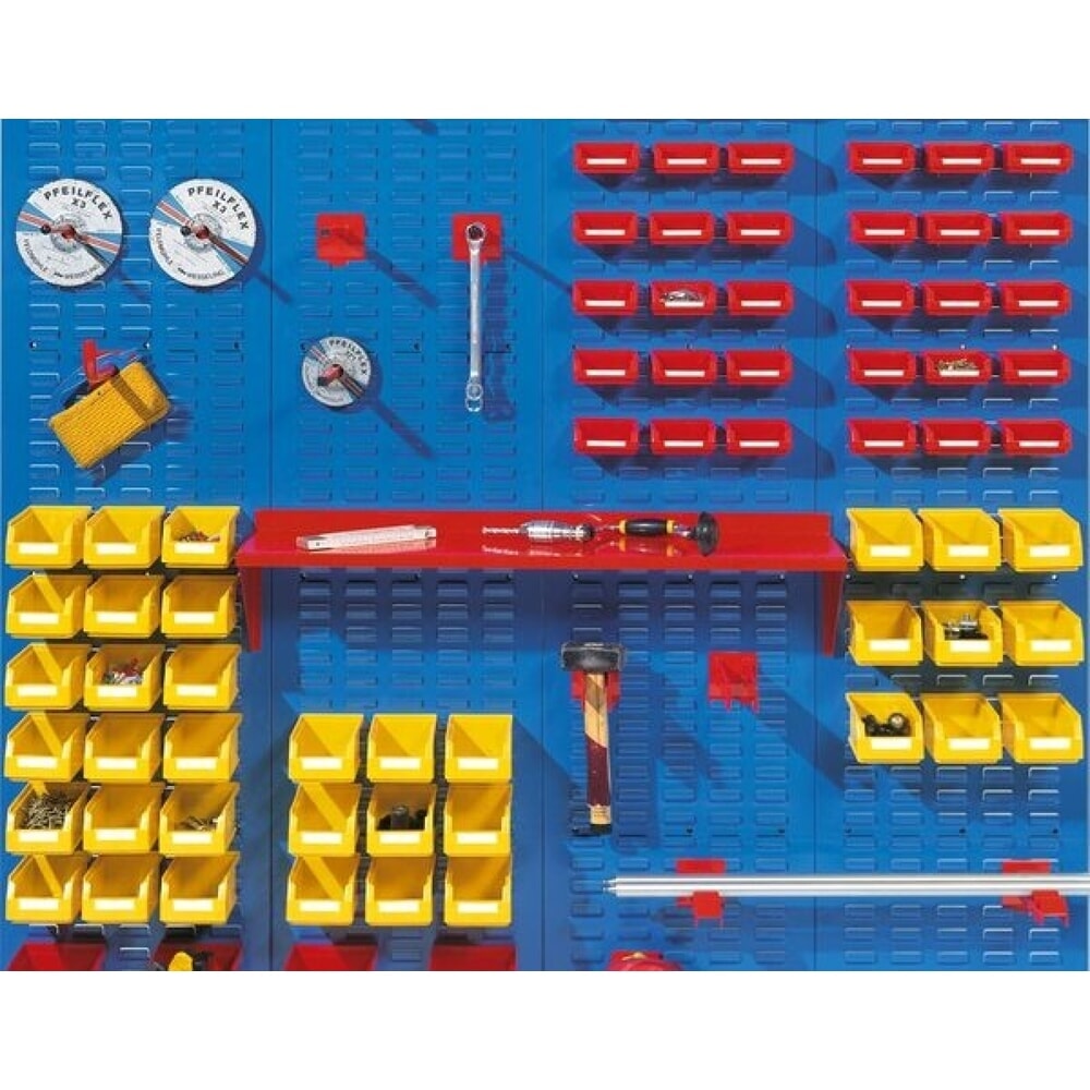 Einzelplatten für Kappes RasterPlan Schlitzplatten, HxB 1.500 x 450 mm, enzianblau