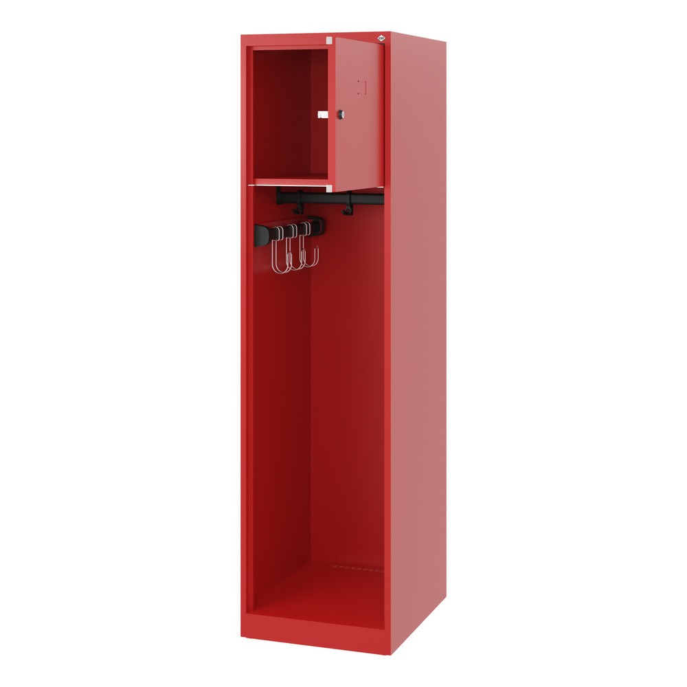 C+P Feuerwehrspind YOUNGSTER, Bodengleiter, 1 Abteil, HxBxT 1.530 x 400 x 500 mm, feuerrot