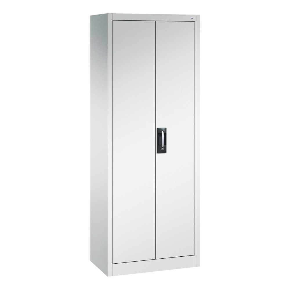 C+P Werkstatt-Flügeltürschrank mit 4 Fachböden, HxBxT 1.950 x 800 x 400 mm, lichtgrau, lichtgrau