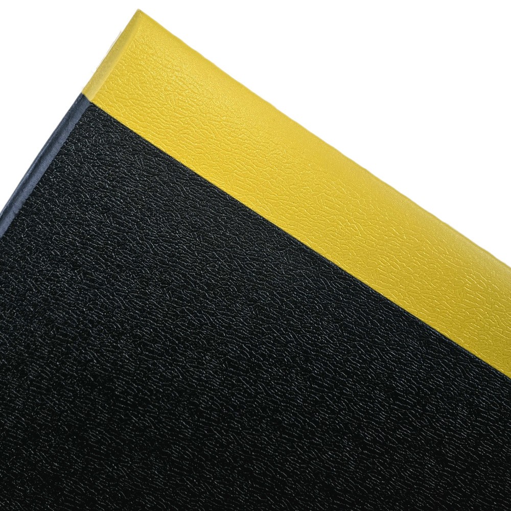 Steinbock® Anti-Ermüdungsmatte Ergo, texturiert, 1-lagig, BxL 1.200 x 3.000 mm, schwarz/gelb