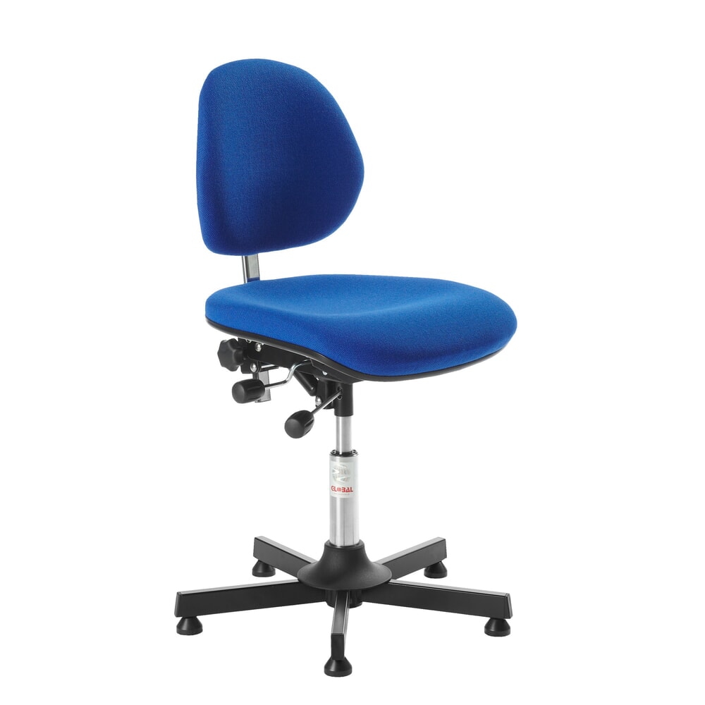 Global Stole A/S Arbeitsdrehstuhl Aktiv, Sitzhöhe 500-630 mm, Stoffpolster, Stahlbasis