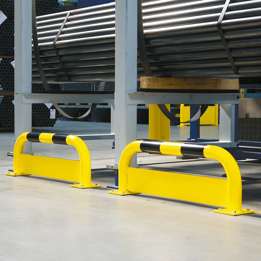 MORAVIA Rammschutzbügel mit Unterfahrschutz, Innenbereich, HxL 350 x 1.000 mm