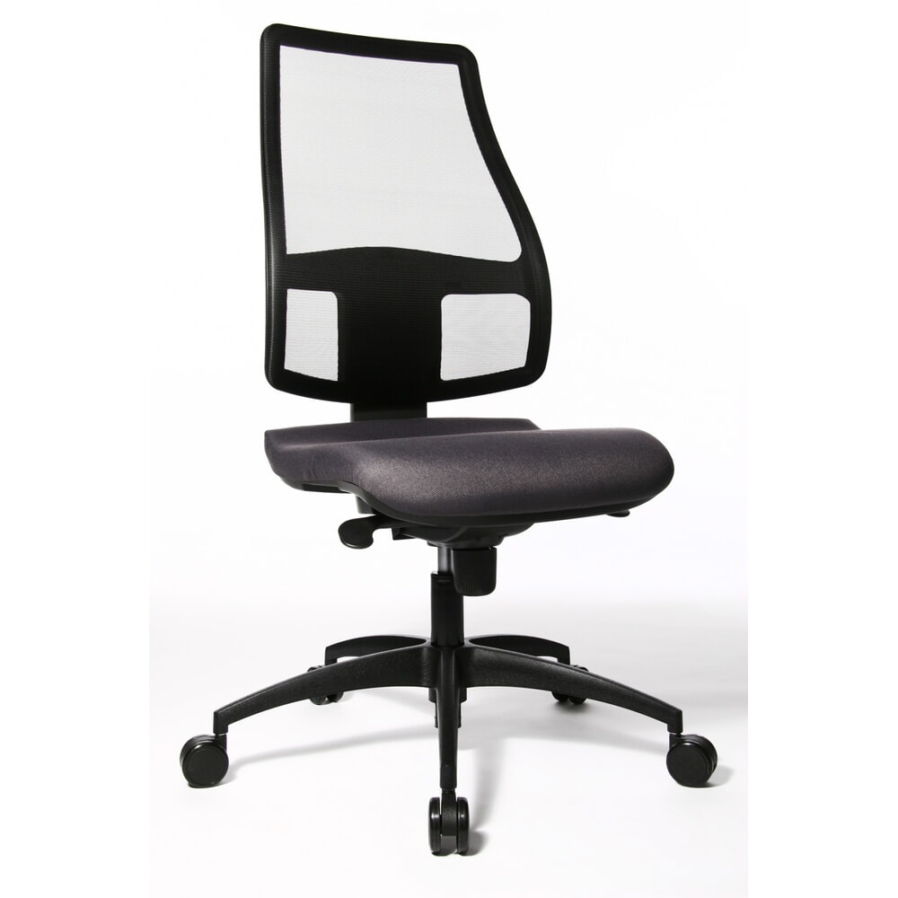 Topstar® Bürodrehstuhl Syncro, atmungsaktiver Netzrücken, anthrazit