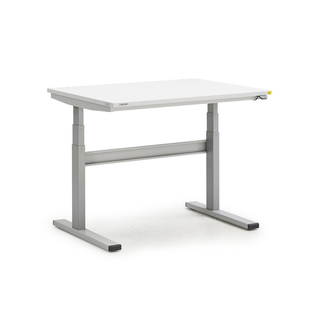 TRESTON TED-Arbeitstisch, ESD, elektrisch höhenverstellbar, HxBxT 630-1.270 x 1.100 x 800 mm