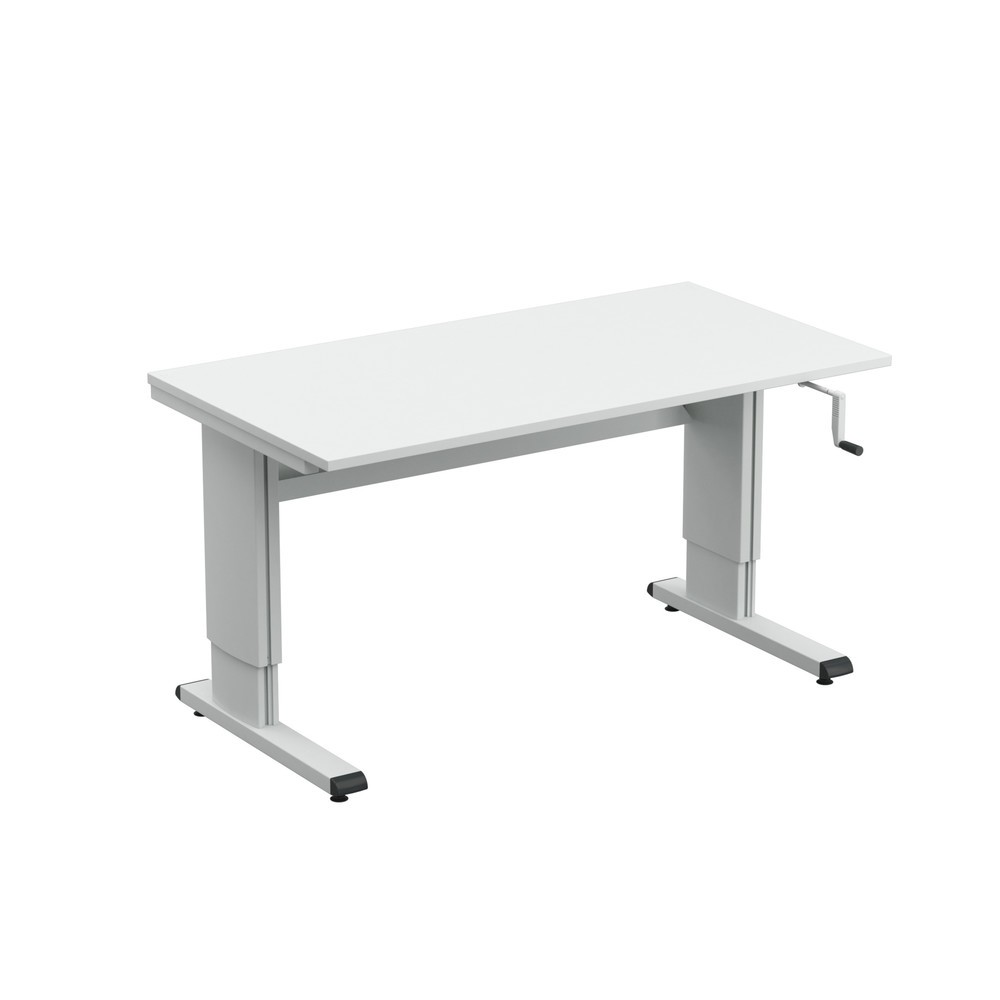 TRESTON Arbeitstisch, Typ WB, höhenverstellbar, Kurbel, BxT 1.500 x 800 mm