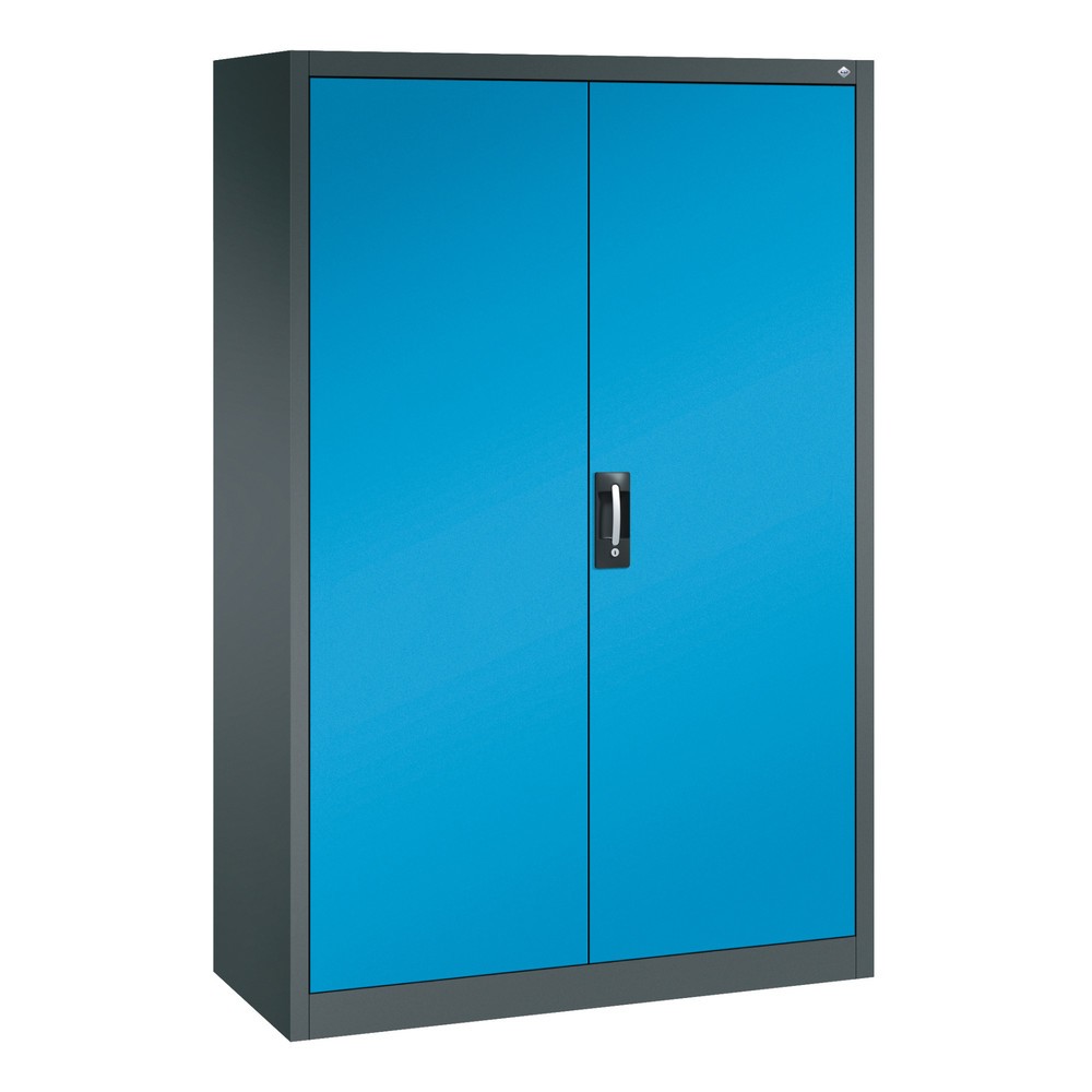 C+P Werkzeugschrank, Schubladen 4x86 + 4x174 mm, 6 Böden, Breite 1.200 mm, anthrazitgrau, lichtblau