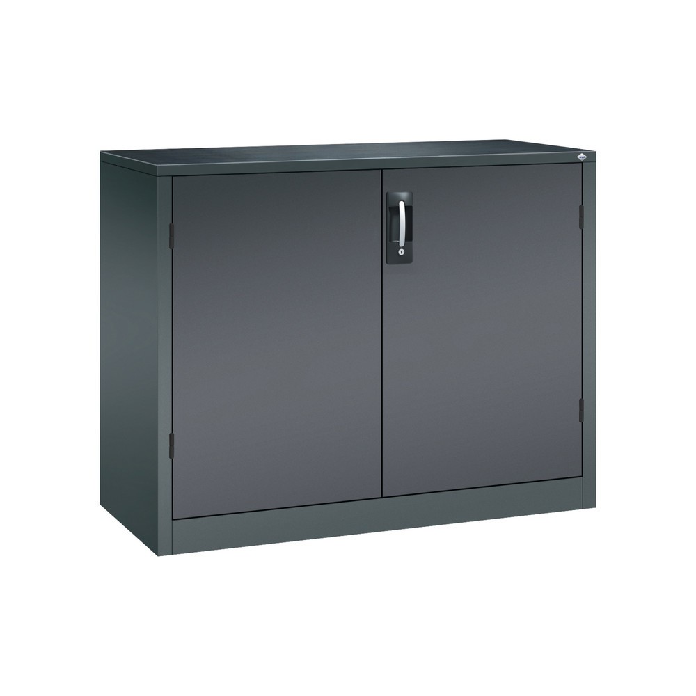 C+P Schwerlastschrank mit 1 Fachboden, HxBxT 1.000 x 1.200 x 500 mm, anthrazitgrau, schwarzgrau