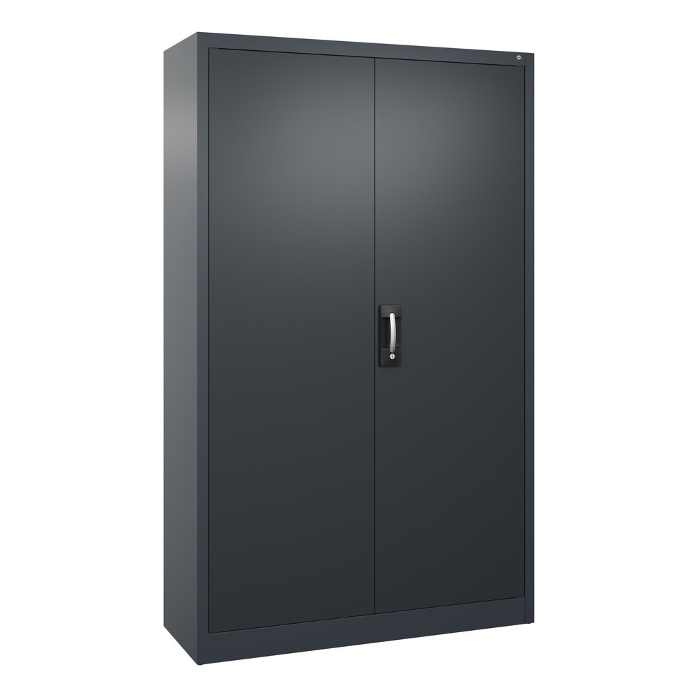 C+P Werkstatt-Flügeltürschrank mit 4 Fachböden, HxBxT 1.950 x 1.200 x 400 mm, anthrazitgrau, schwarzgrau
