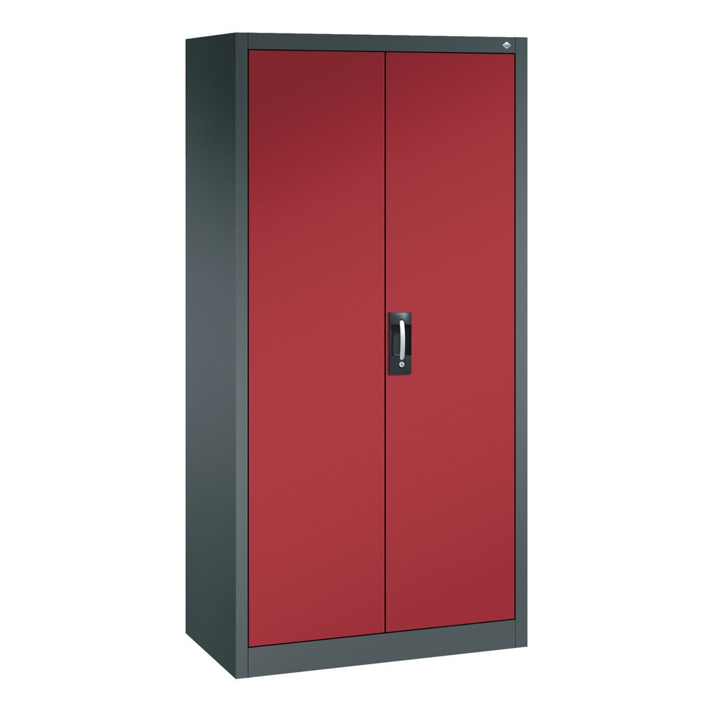 C+P Werkzeugschrank, Schubladen 4x174 mm, 6 Böden, Breite 930 mm, anthrazitgrau, rubinrot