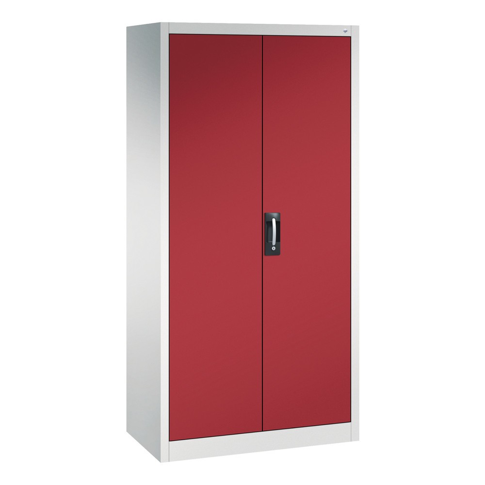 C+P Werkzeugschrank, Schubladen 4x86 + 4x174 mm, 6 Böden, Breite 930 mm, lichtgrau, rubinrot