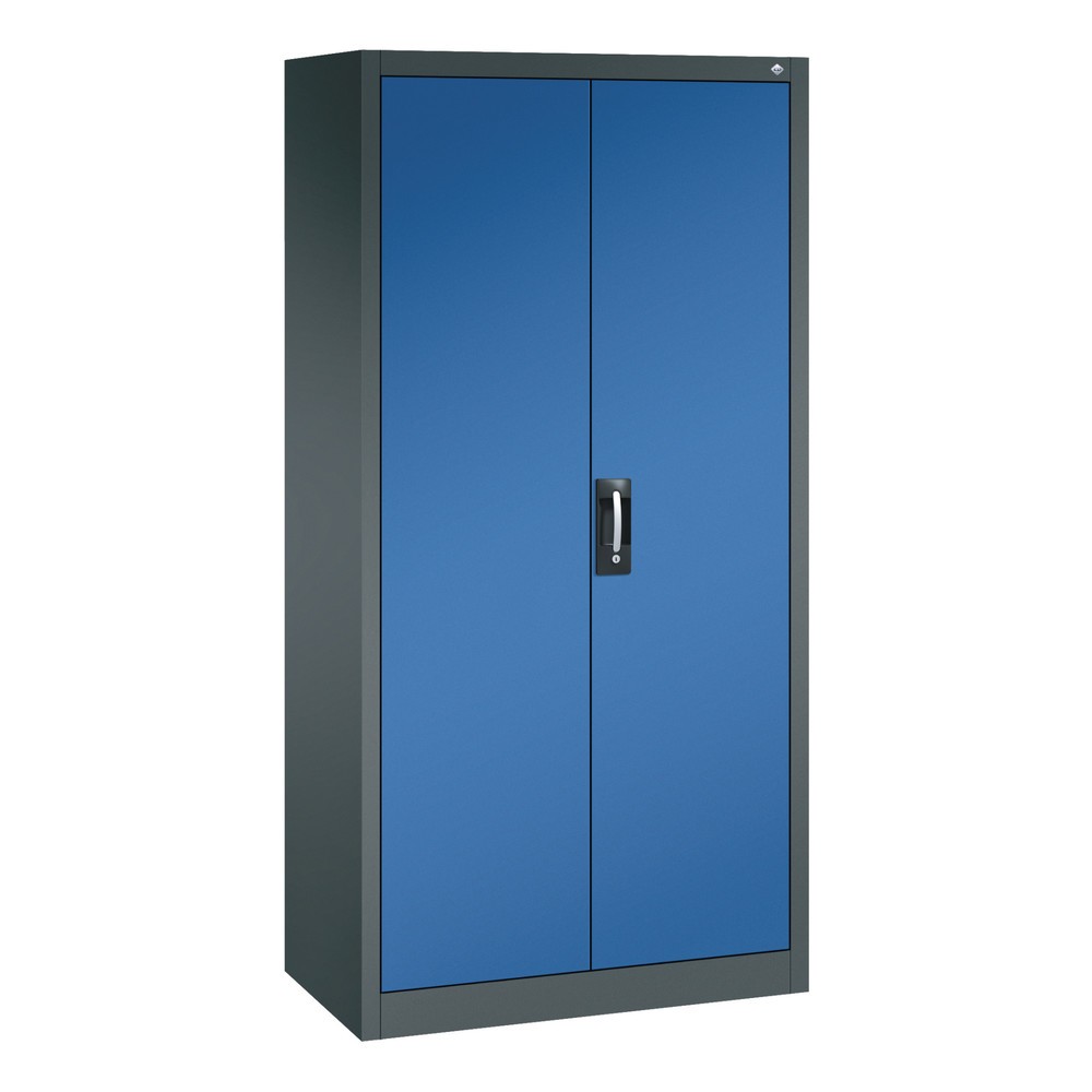 C+P Werkzeugschrank, Schubladen 4x86 + 4x174 mm, 6 Böden, Breite 930 mm, anthrazitgrau, enzianblau