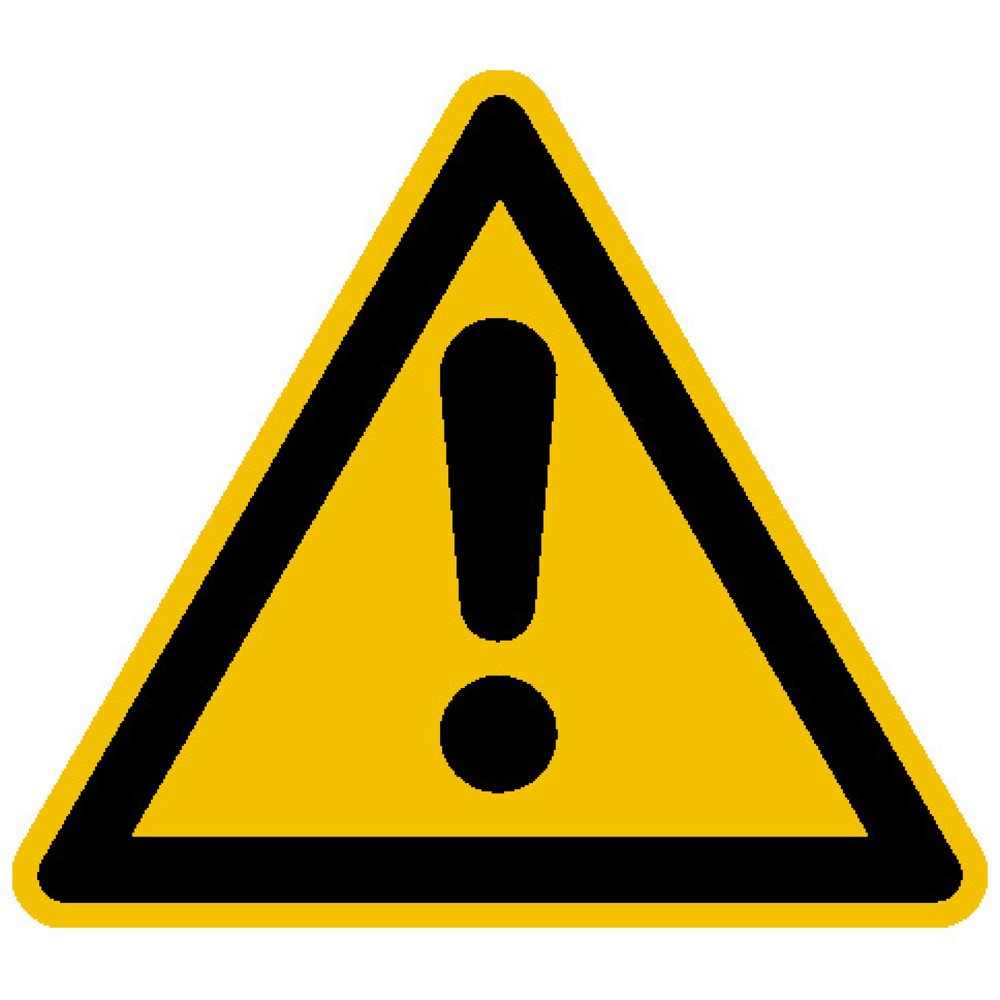 SafetyMarking® Warnschild – "!", Seitenlänge 200 mm, Alu