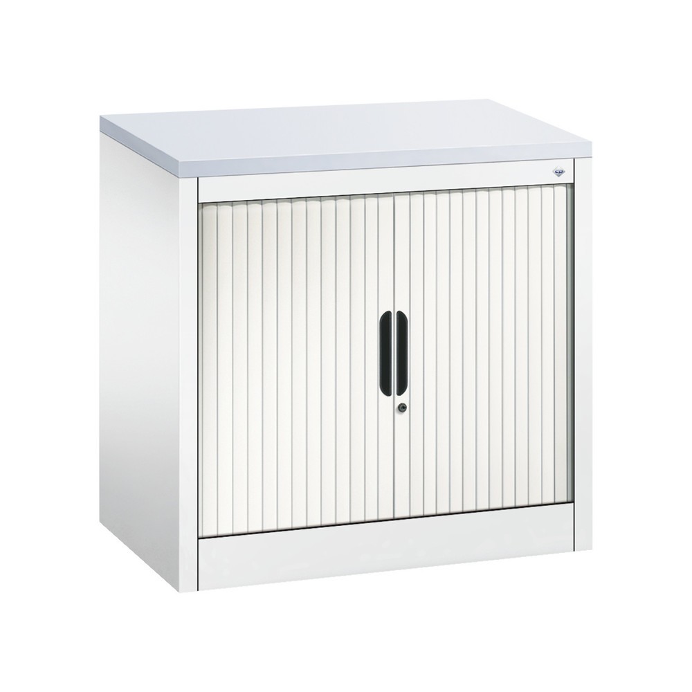 C+P Anstell-Querrollenschrank, 1 1/2 OH, Breite 800 mm, reinweiss, hellgrau