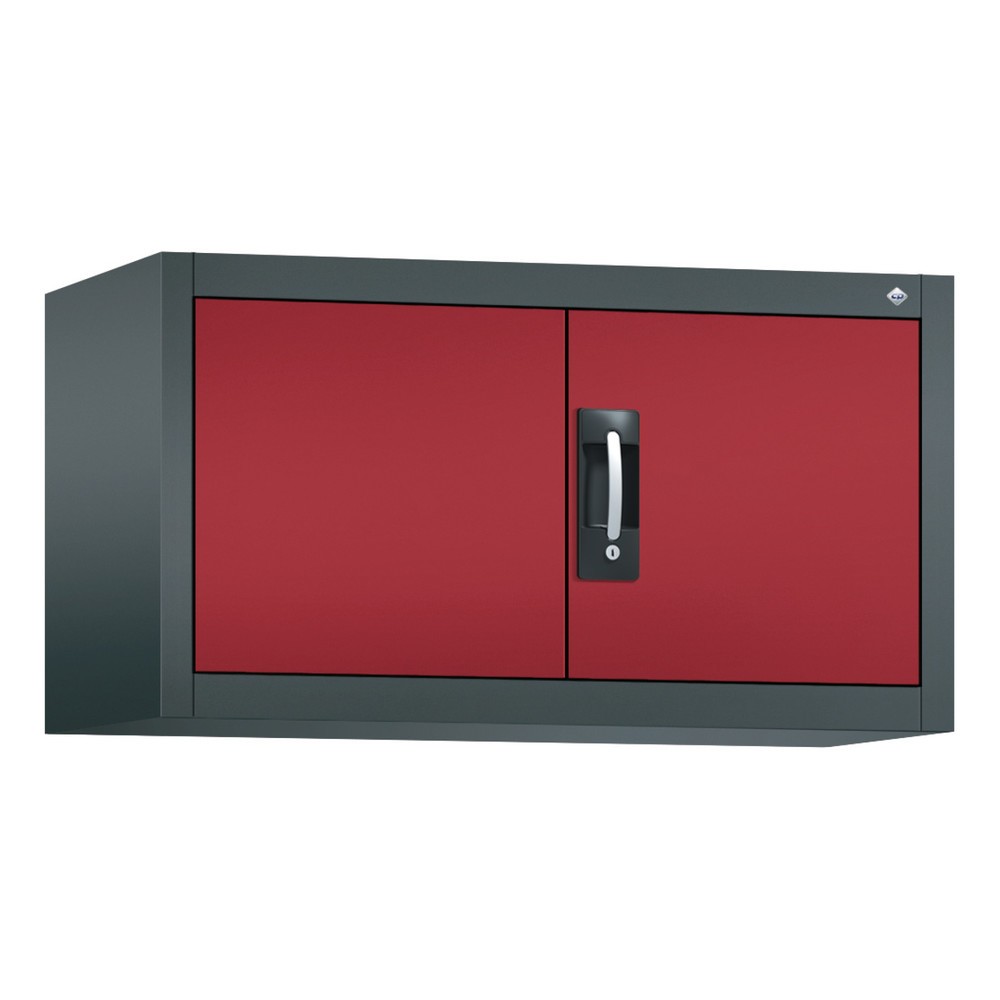 C+P Beistellschrank, HxBxT 500 x 930 x 400 mm, anthrazitgrau, rubinrot