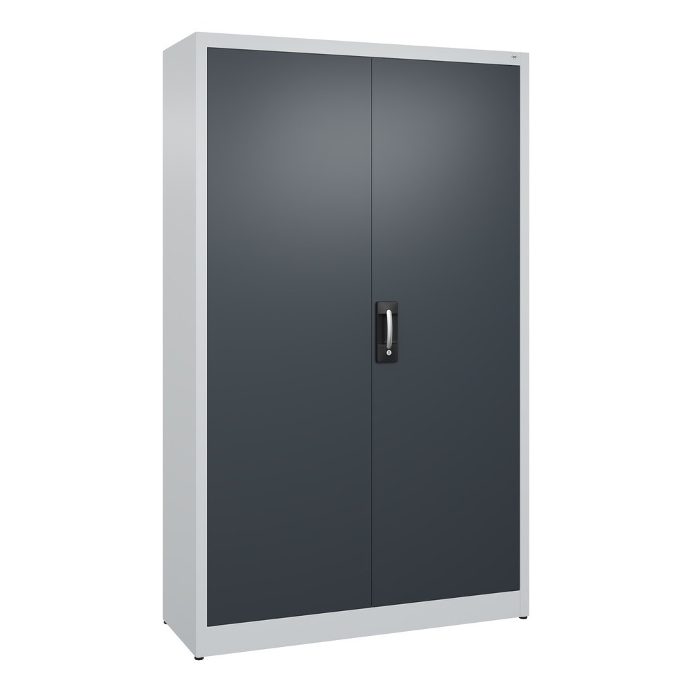 C+P Flügeltürenschrank, 5 OH, HxBxT 1.950 x 1.200 x 400 mm, lichtgrau, anthrazitgrau
