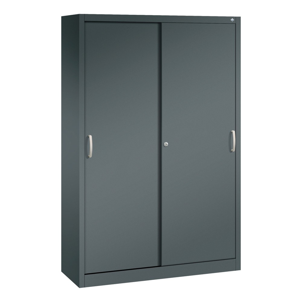 C+P Schiebetürenschrank, HxBxT 1.950 x 1.200 x 400 mm, anthrazitgrau, anthrazitgrau
