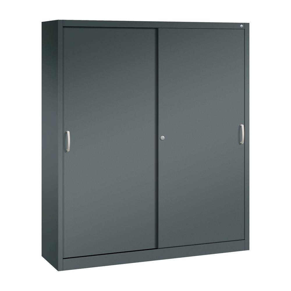 C+P Schiebetürenschrank, HxBxT 1.950 x 1.600 x 400 mm, anthrazitgrau, anthrazitgrau