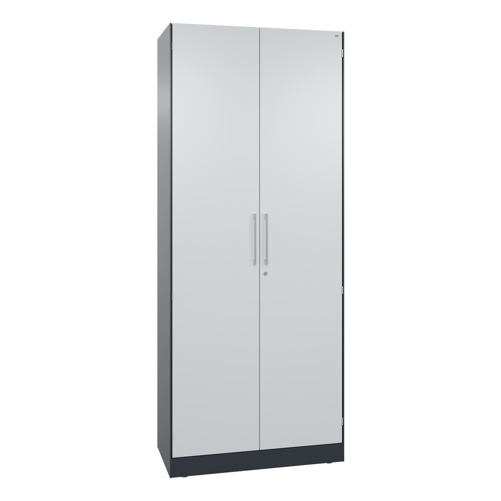 C+P Flügeltürenschrank Asisto, 5 OH, Breite 800 mm, anthrazitgrau, lichtgrau