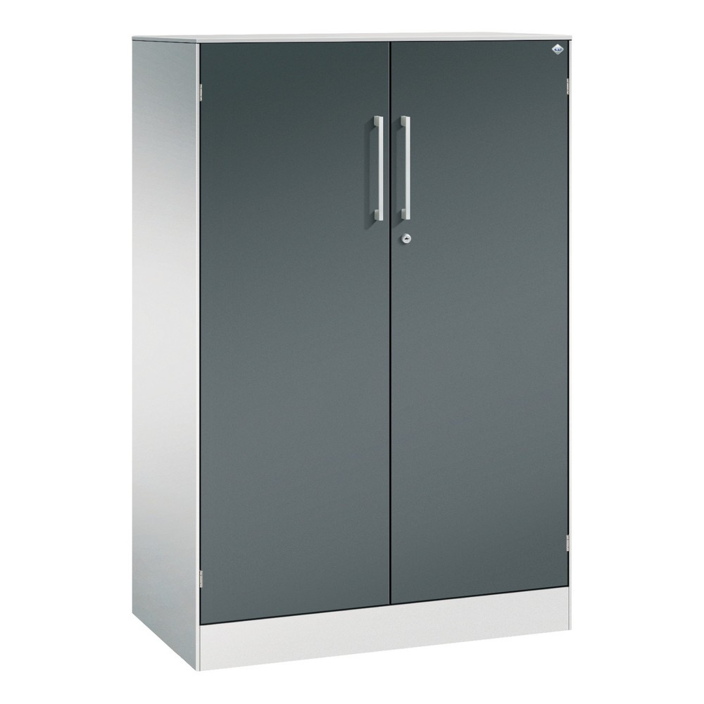 C+P Flügeltürenschrank Asisto, 3 OH, Breite 800 mm, lichtgrau, anthrazitgrau