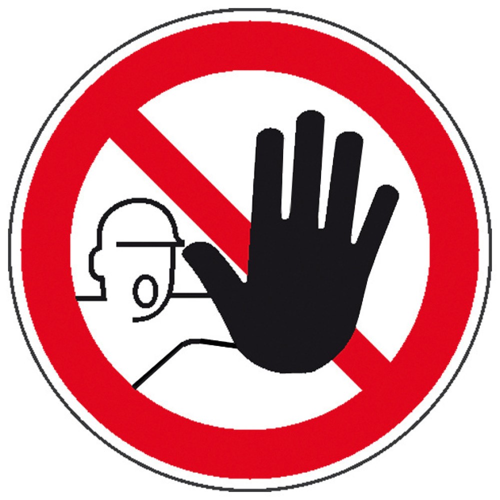 SafetyMarking® Zutritt für Unbefugte verboten, Ø 100 mm, Folie
