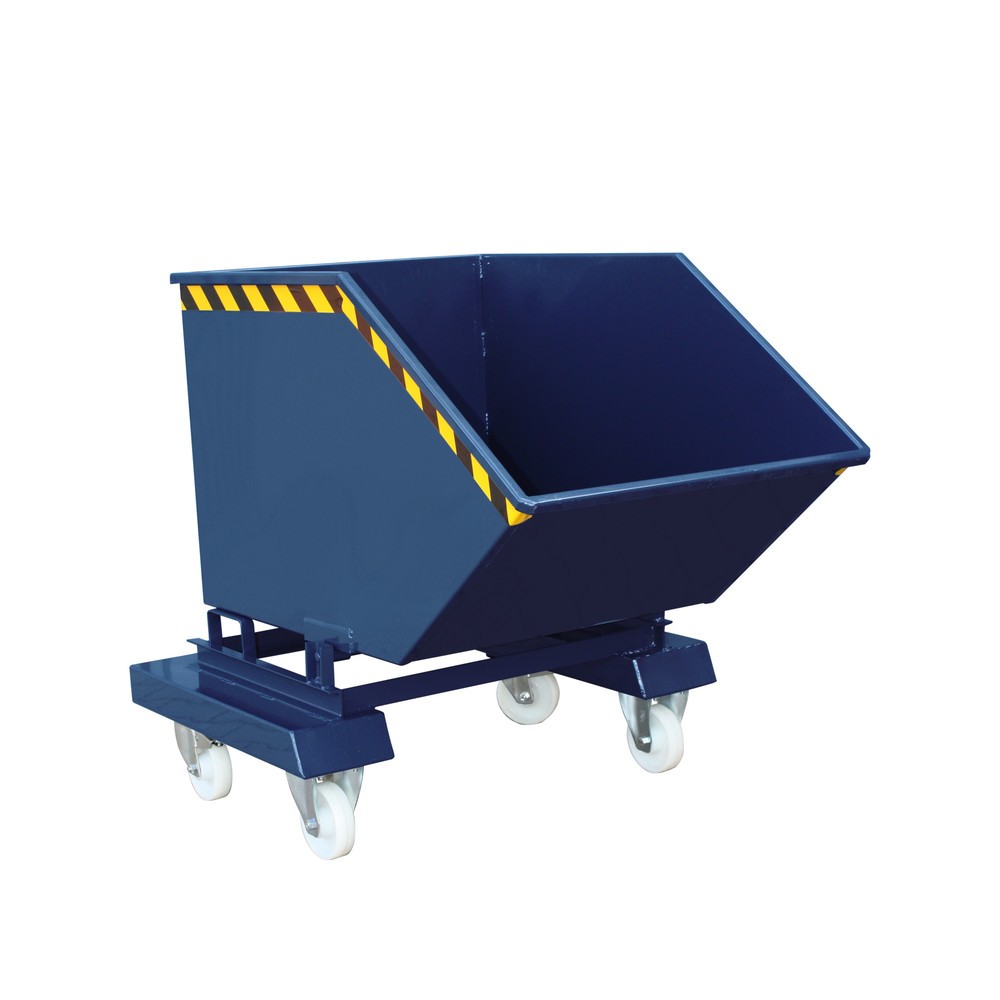 Eichinger® Kastenwagen mit Rollen und Einfahrtaschen, 300 kg, 200 Liter, enzianblau