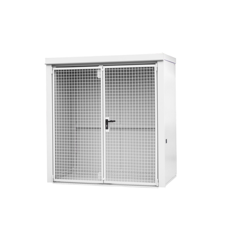 Bauer® Gasflaschen-Container GFC-B, feuerbeständig, für max. 28 Flaschen, grauweiss