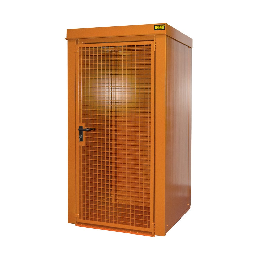 Bauer® Gasflaschen-Container GFC-B, feuerbeständig, für max. 9 Flaschen, gelborange