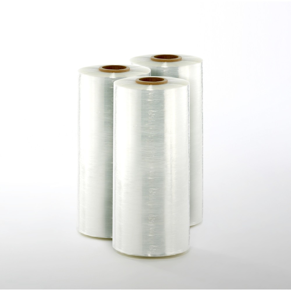 Maschinenstretchfolie, recyclebar, BxL 500 mm x 1.500 m, Stärke 23 µm, bis 145 % Vordehnung