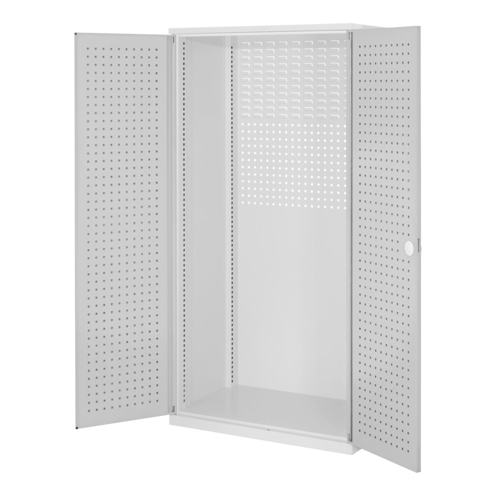 Kappes RasterPlan Schubladenschrank Leergehäuse, HxBxT 1.950 x 1.000 x 600 mm, Lochplattentüren, lichtgrau