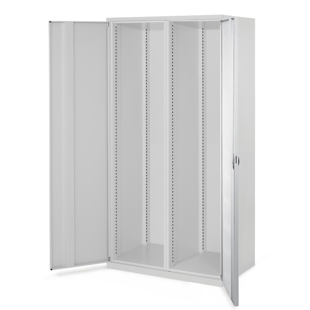 Kappes Schwerlastschrank, Leergehäuse, Mitteltrennwand, HxBxT 1.950 x 1.000 x 600 mm, Vollblechtür, lichtgrau