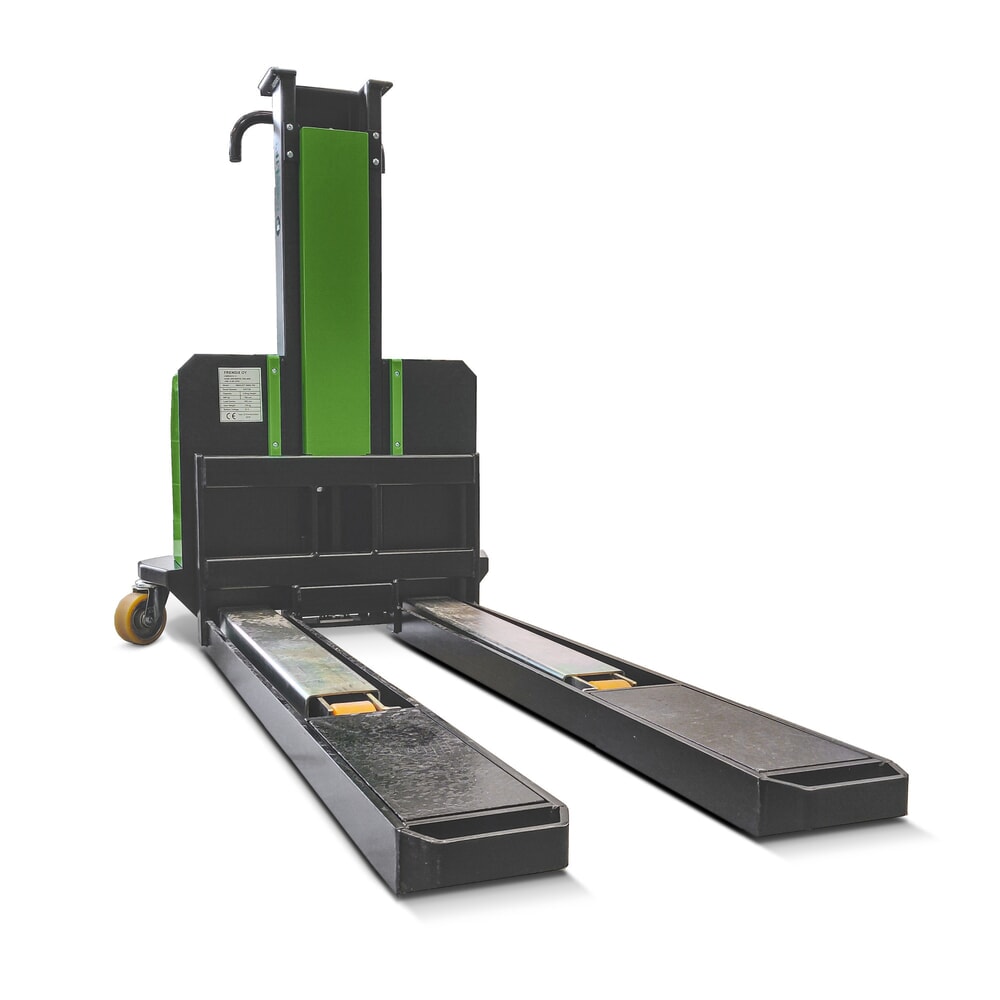 InnoLIFT® Elektro-Hochhubwagen zur Mitnahme, semielektrisch, Tragfähigkeit 600 kg, Ladehöhe 600 mm