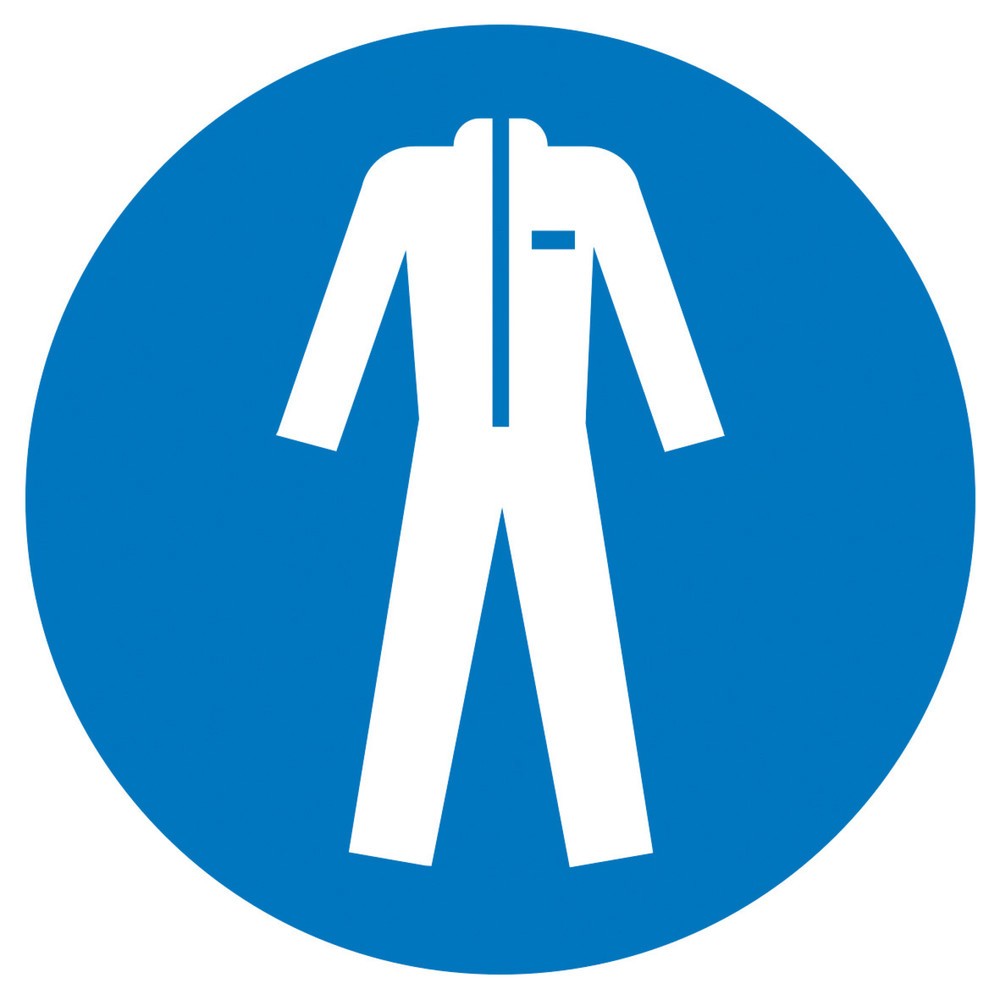 SafetyMarking® Schutzkleidung benutzen, Ø 200 mm, Alu