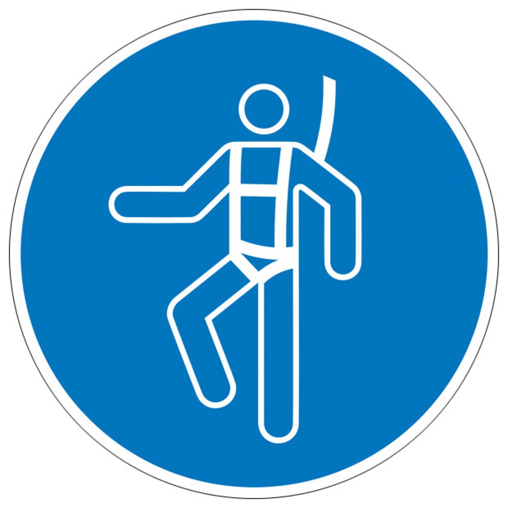 SafetyMarking® Auffanggurt anlegen, Ø 100 mm, Folie