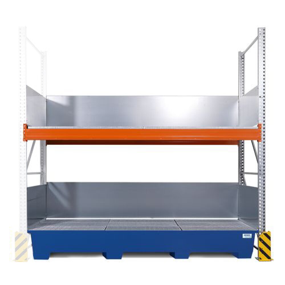 Combi-Regal 3 K6-I, für 6 IBC à 1.000 l, inkl. lackierter 1.000-l-Auffangwanne, AF