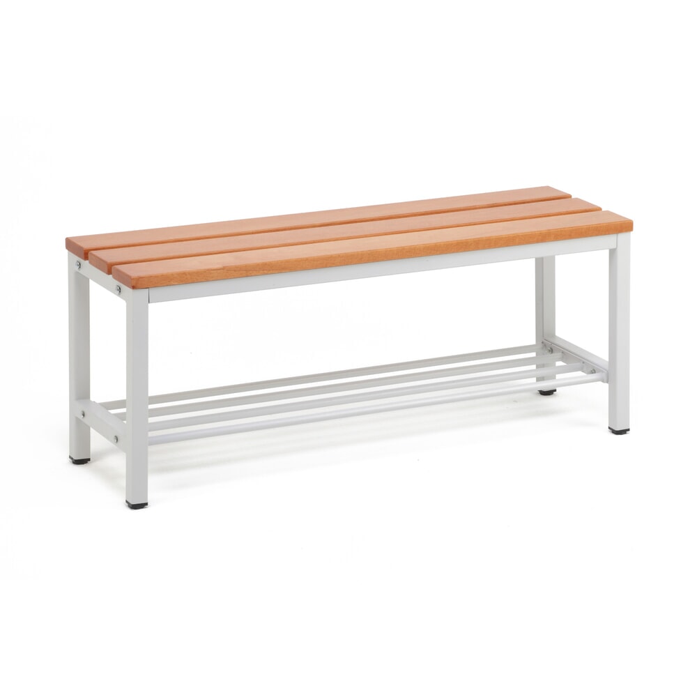 Steinbock® Umkleidesitzbank, Breite 1.000 mm, mit Schuhrost