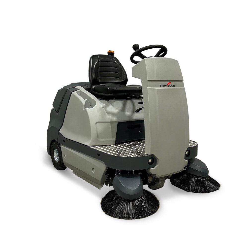 Steinbock® Aufsitz-Kehrmaschine A-1150 E PRO, Kehrbreite 1.200 mm, inkl. Batterie und Ladegerät