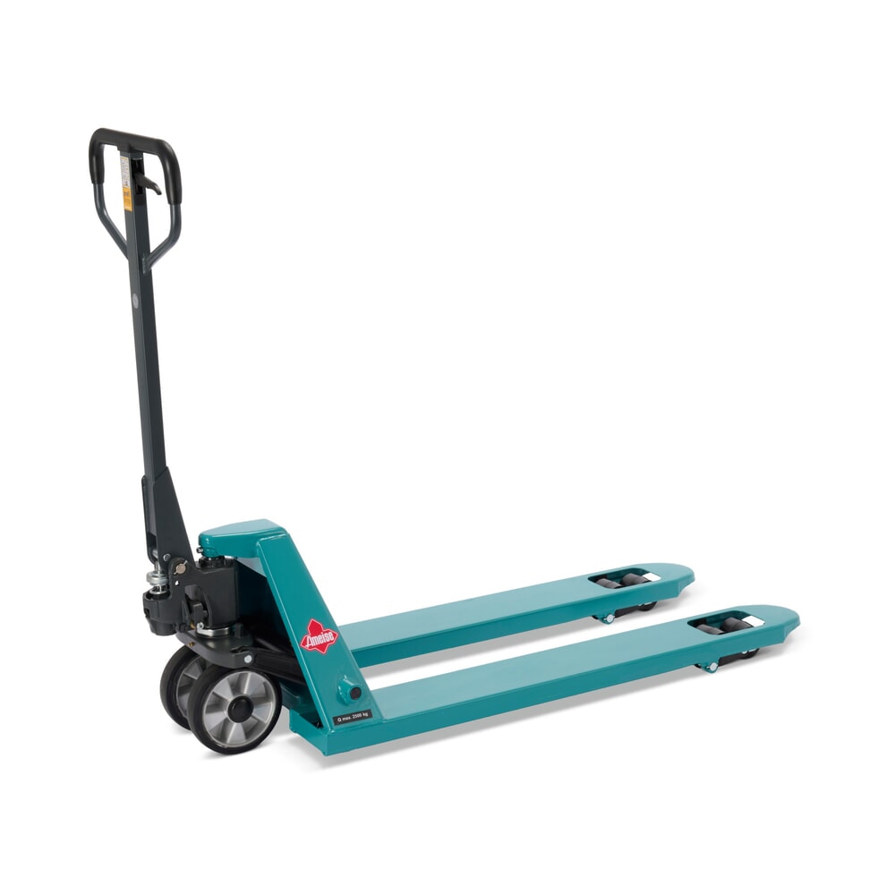 Handhubwagen Ameise® PTM 2.5, Tragfähigkeit 2.500 kg, Gabellänge 1.150 mm, Vollgummi/Polyurethan, Tandemrollen