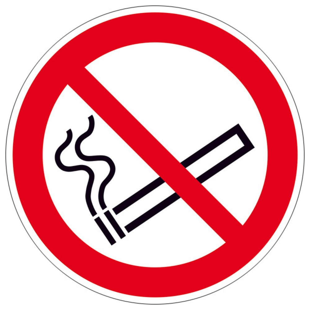 SafetyMarking® Rauchen verboten, Ø 100 mm, Alu