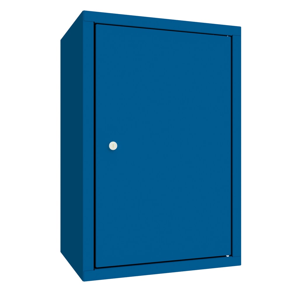 PAVOY Hängeschrank, HxBxT 600 x 400 x 300 mm, Lochrückwand, enzianblau, enzianblau