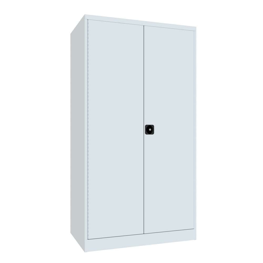 PAVOY Schwerlastschrank Premium mit Mittelwand, 8 Fachböden, lichtgrau, lichtgrau